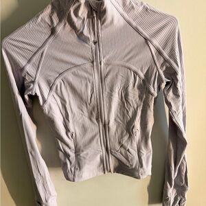 lululemon Ribbed Full-Zip Jacket in Light Lavender